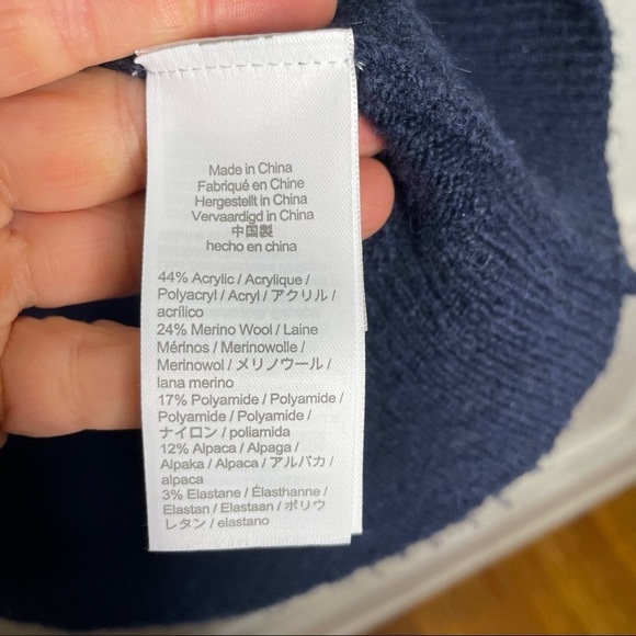 J.Crew Half Zip Wool Blend Sweater - Picture 3 of 8